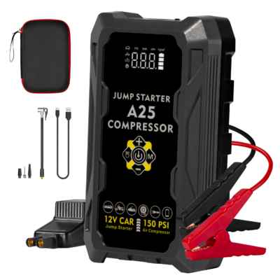 A25 2-in-1 Jump Starter with Built-In Air Hose | Global Market Dual Kit from Jump Starter Global Supplier