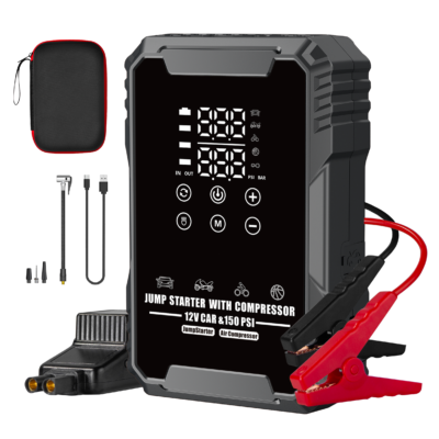 A26 2-in-1 Jump Starter with Built-In Air Hose | High-Volume Dual Kit from Jump Starter High-Volume Manufacturer